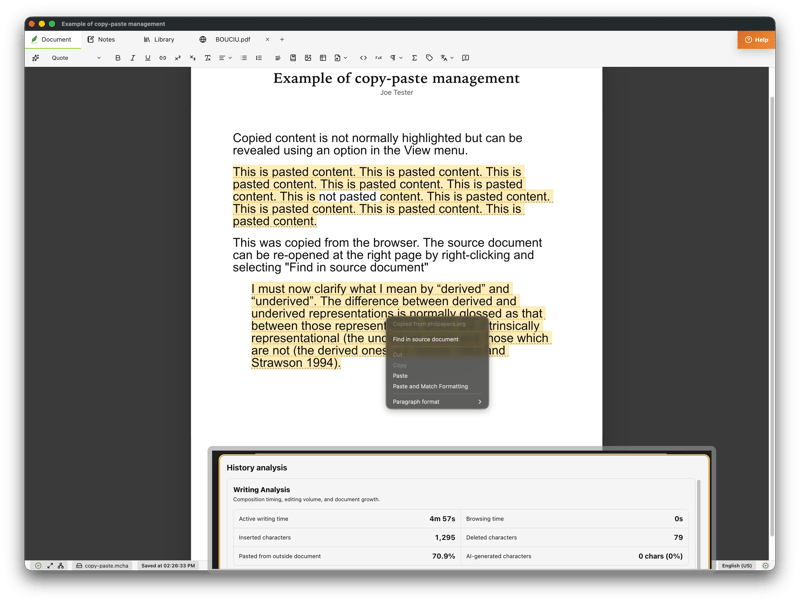 Copy-Paste Control screenshot